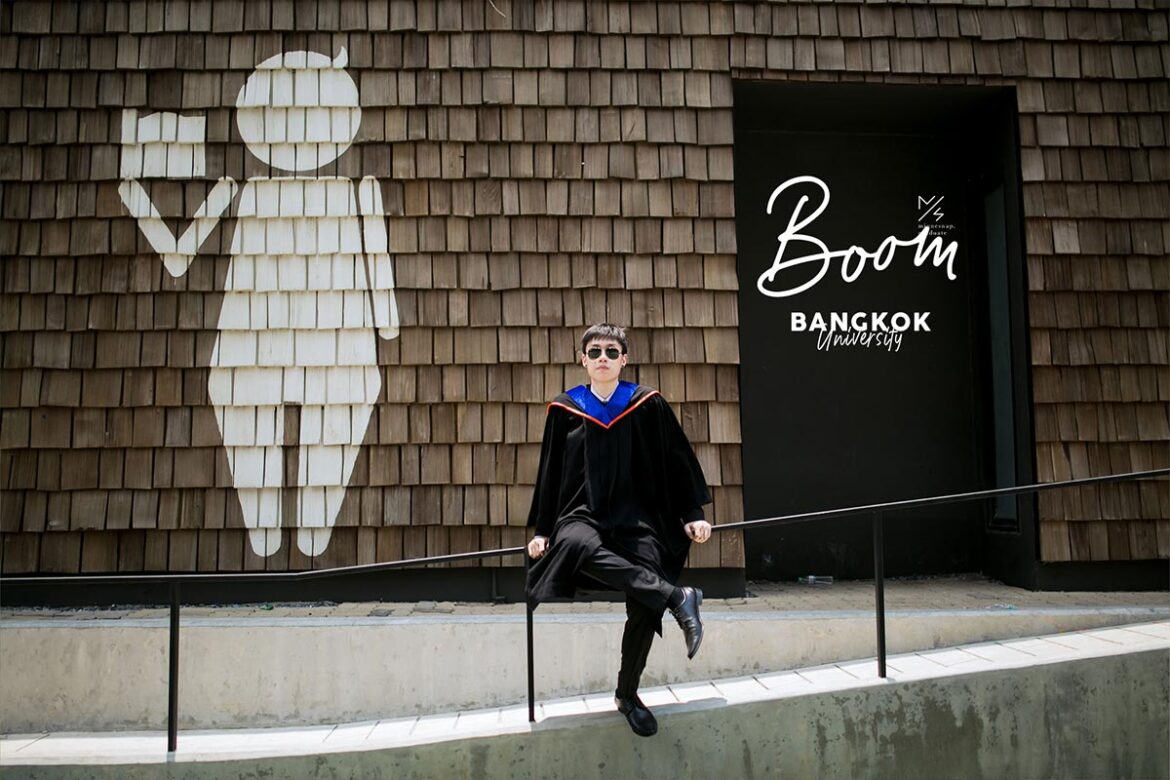 bangkok university graduation ceremony boom cover